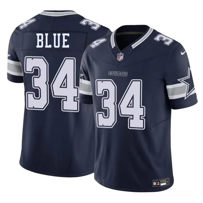 Youth Dallas Cowboys #34 Jaydon Blue Navy 2025 F.U.S.E Draft Vapor Untouchable Limited Stitched Football Jersey